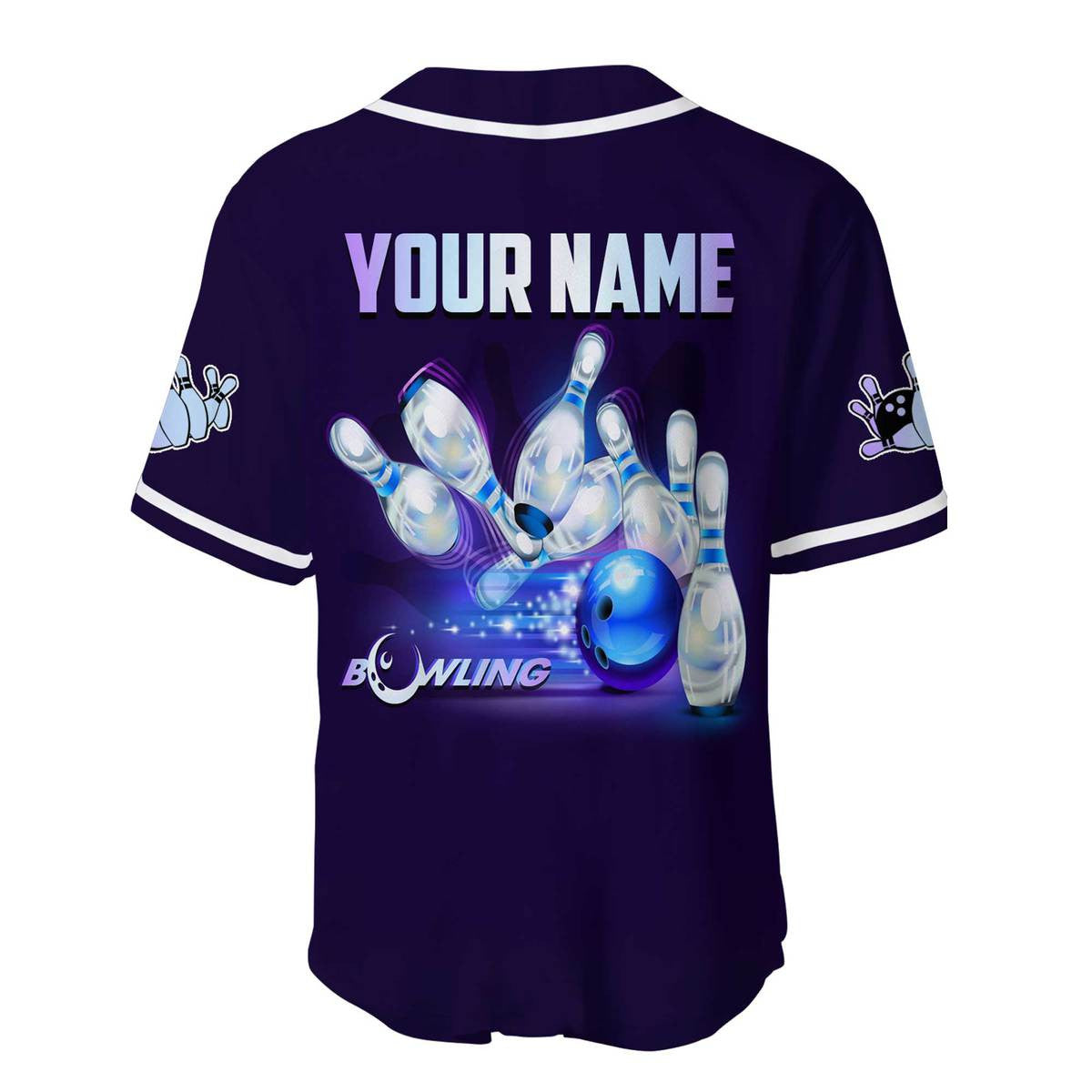 Personalized Name Bowling Q2 - Baseball Jersey Shirt 3D
