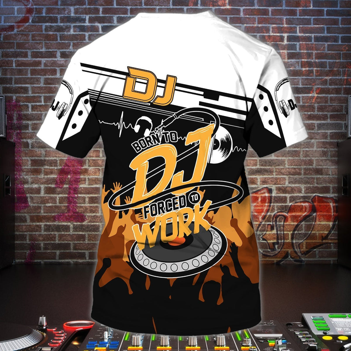 DJ Deck Master Shirt, Disc Jockey Music All-Over Print Unisex T-Shirt