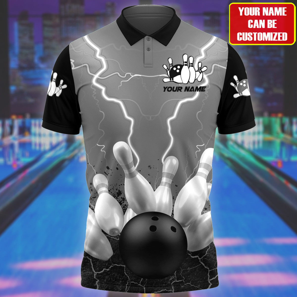 Personalized Name Bowling Player All Over Printed Unisex Shirt - LP15