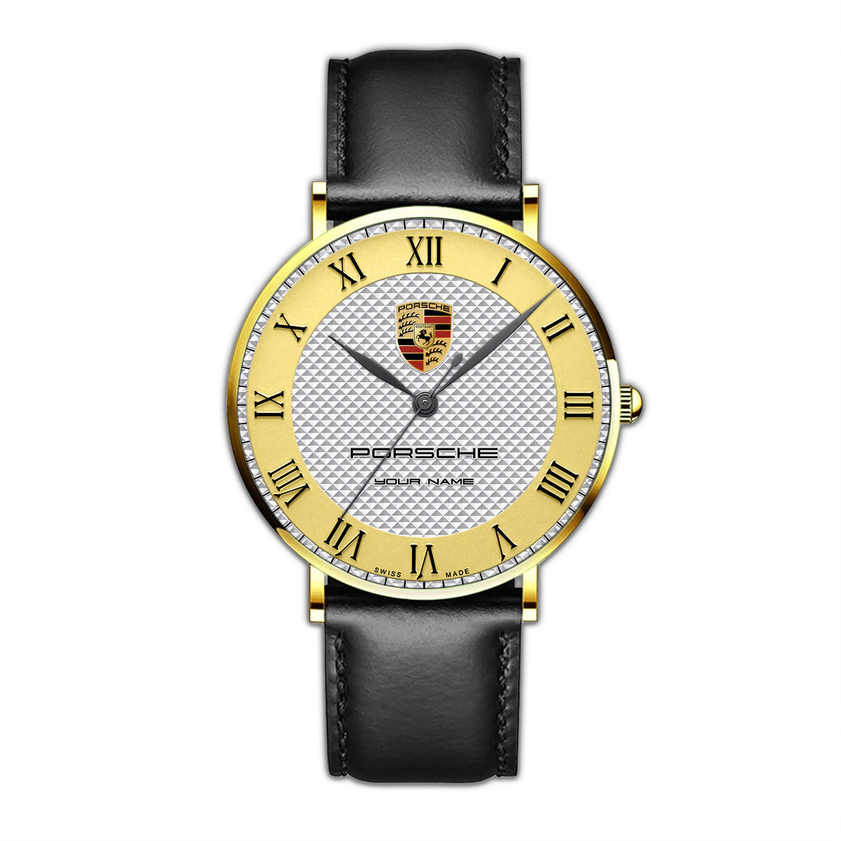 Personalized Pors Luxury Quartz Leather Watch P220310