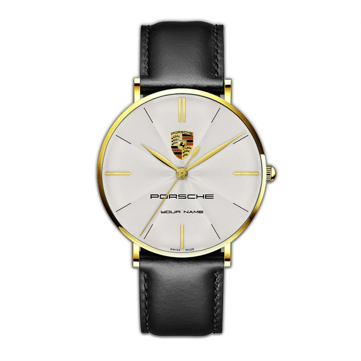 Personalized Pors Luxury Quartz Leather Watch P260306