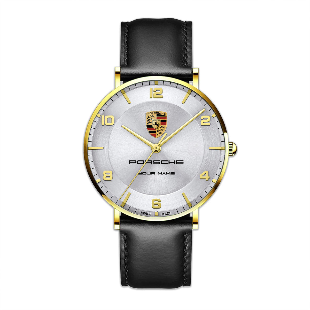 Personalized Pors Luxury Quartz Leather Watch P120401