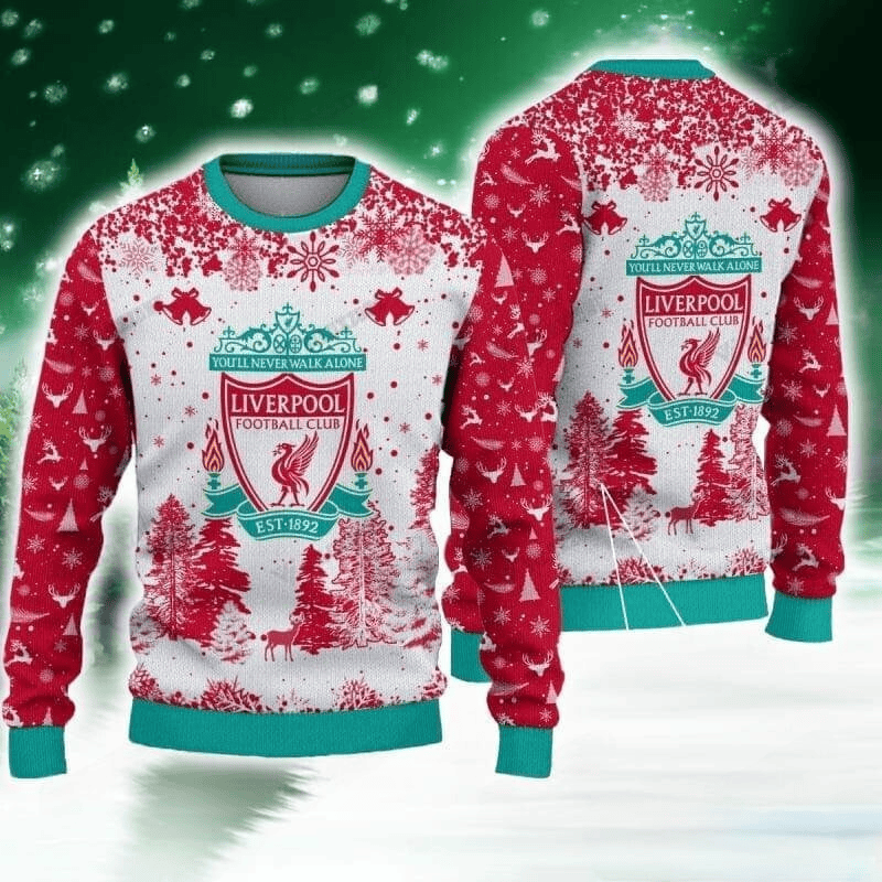 Liverpool Q3 Ugly Christmas Sweater , Unisex Wool Sweater
