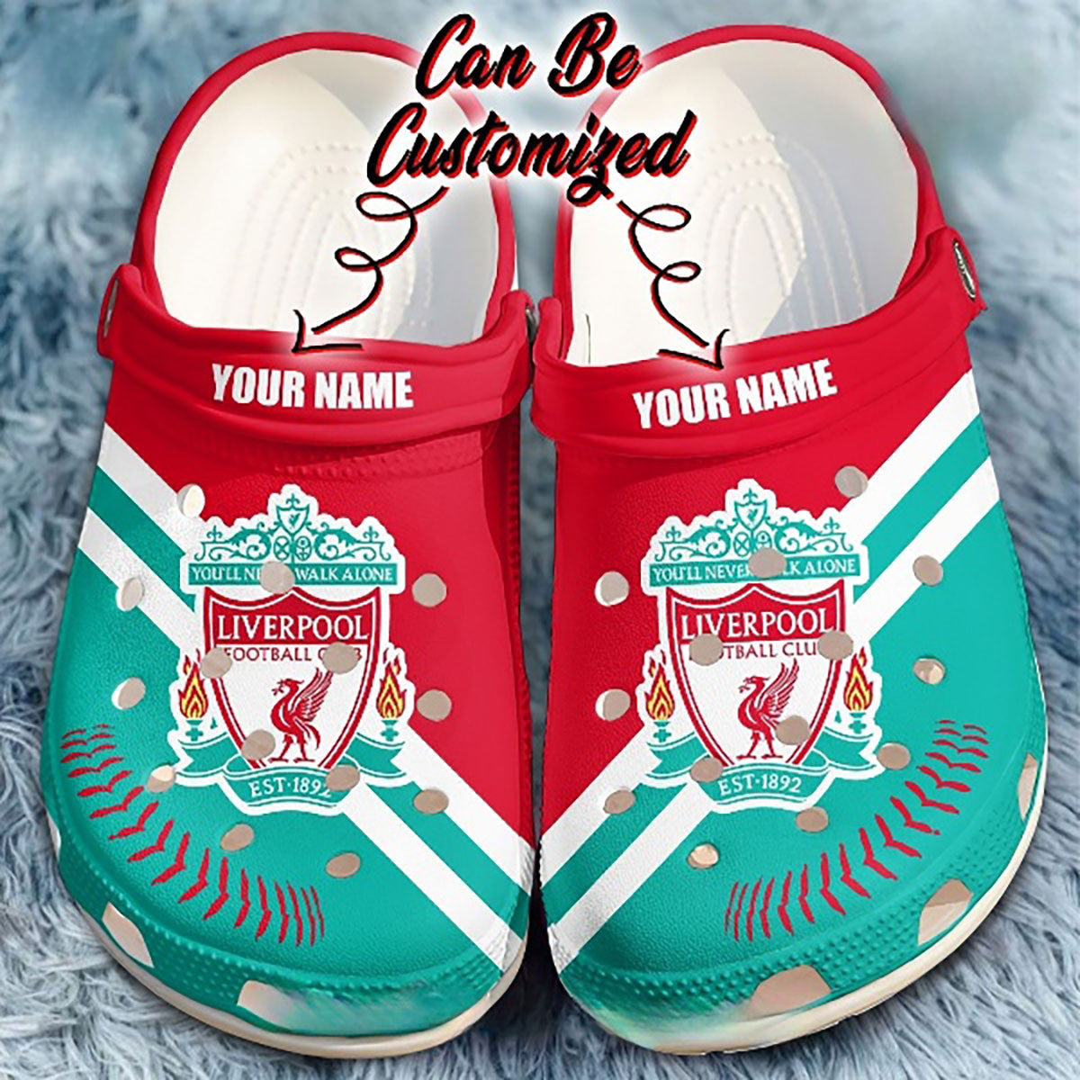 Personalized Liverpool Never Walk Alone 3D Clog Shoes