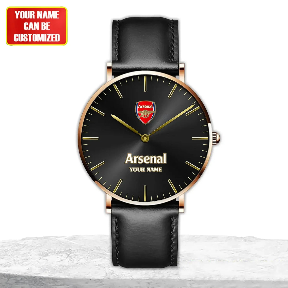 Personalized Arsenal Quartz Leather Watch