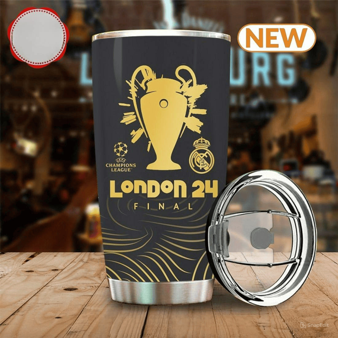 Real Mardrid Stainless Tumbler 20oz 30oz Cup V4