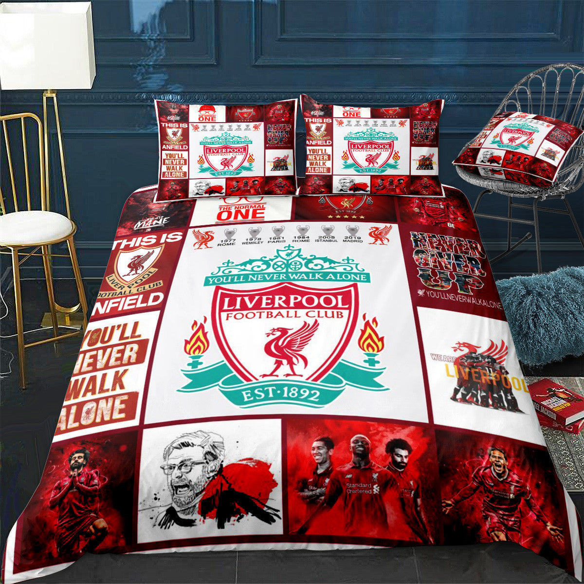 Liverpool All Over Printed Bedding Set V21