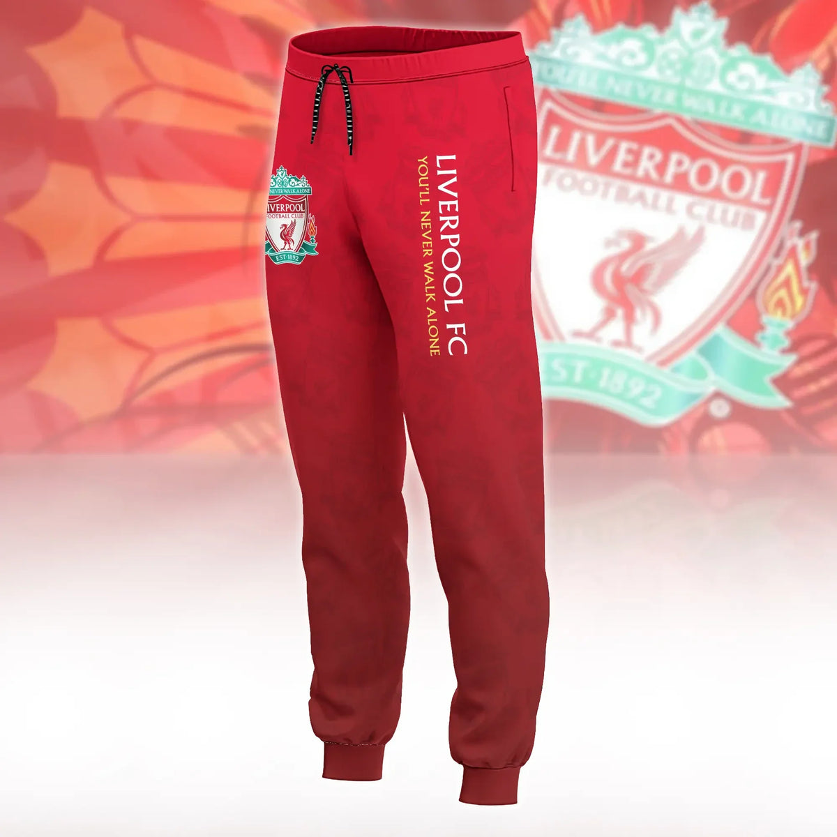 Personalized Liverpool 3D Cotton Hoodie and Sweatpants set