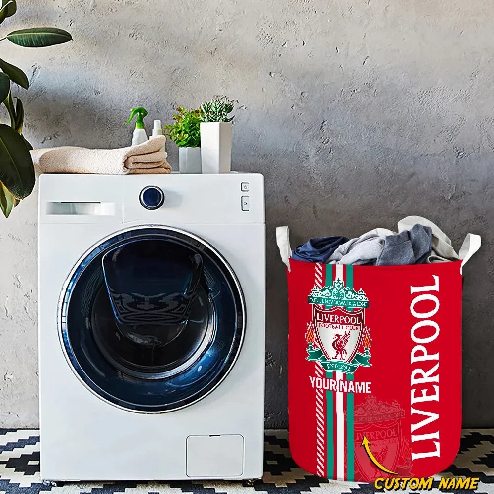 Personalized Liverpool Laundry Basket