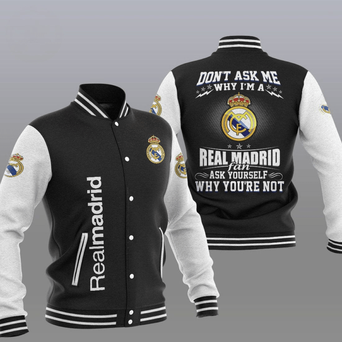 Real Madrid V2 Baseball Jacket