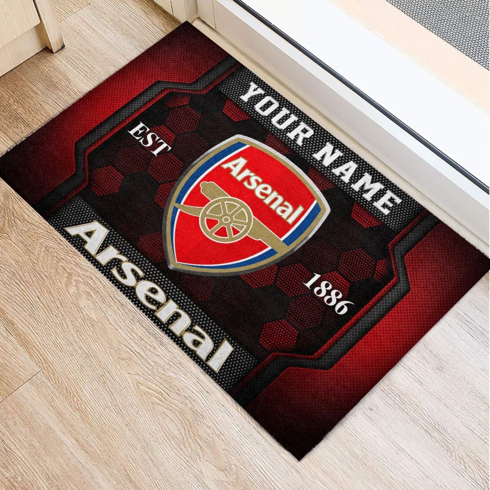 Personalized Name Arsenal Doormat