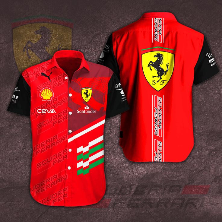 SF 3D Full Printing Set , SF Racing Shirt , Zipper Polo, Hoodie , Short , Polo ,hawaii V10