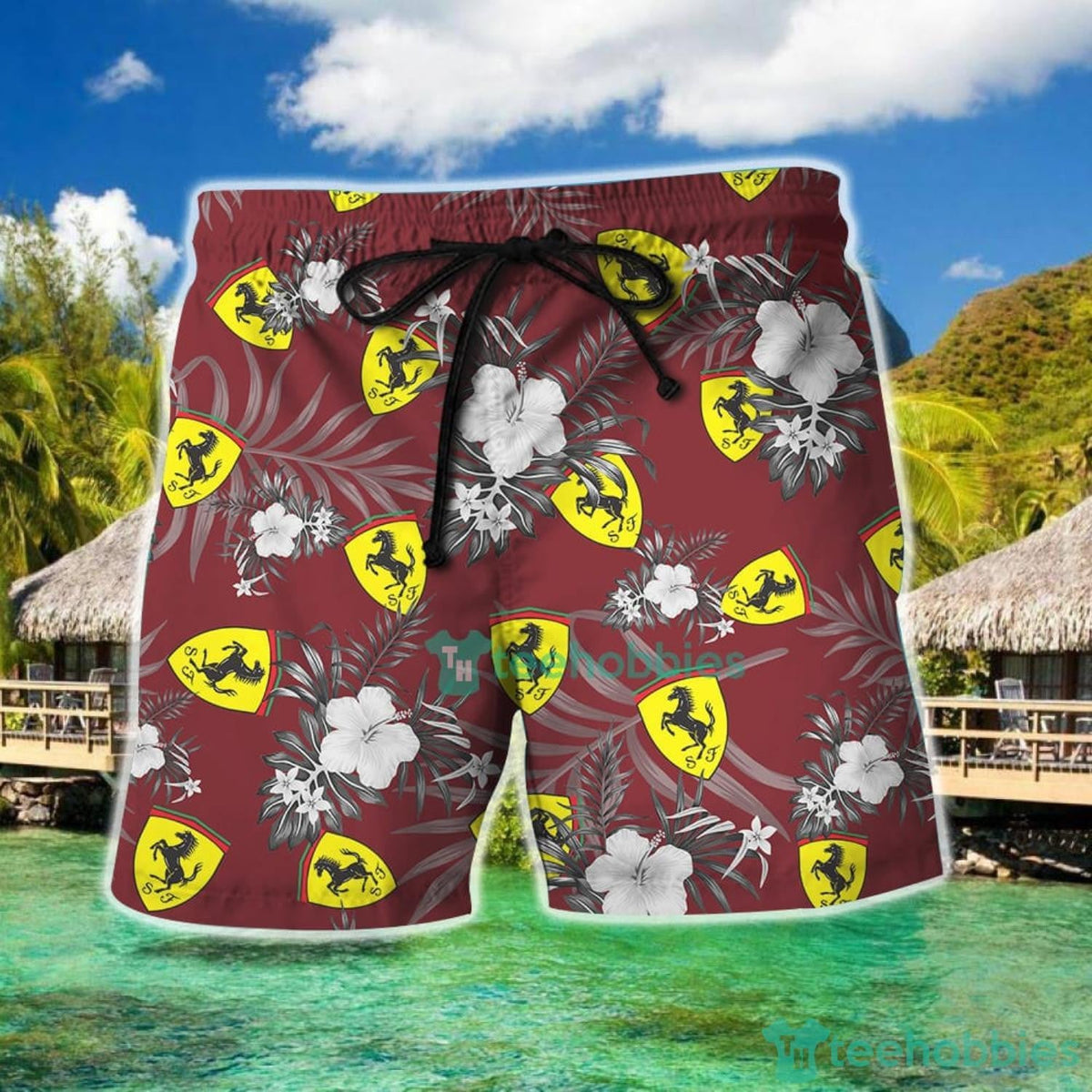 SF Tropical Hawaii Shirt Beach Short V5