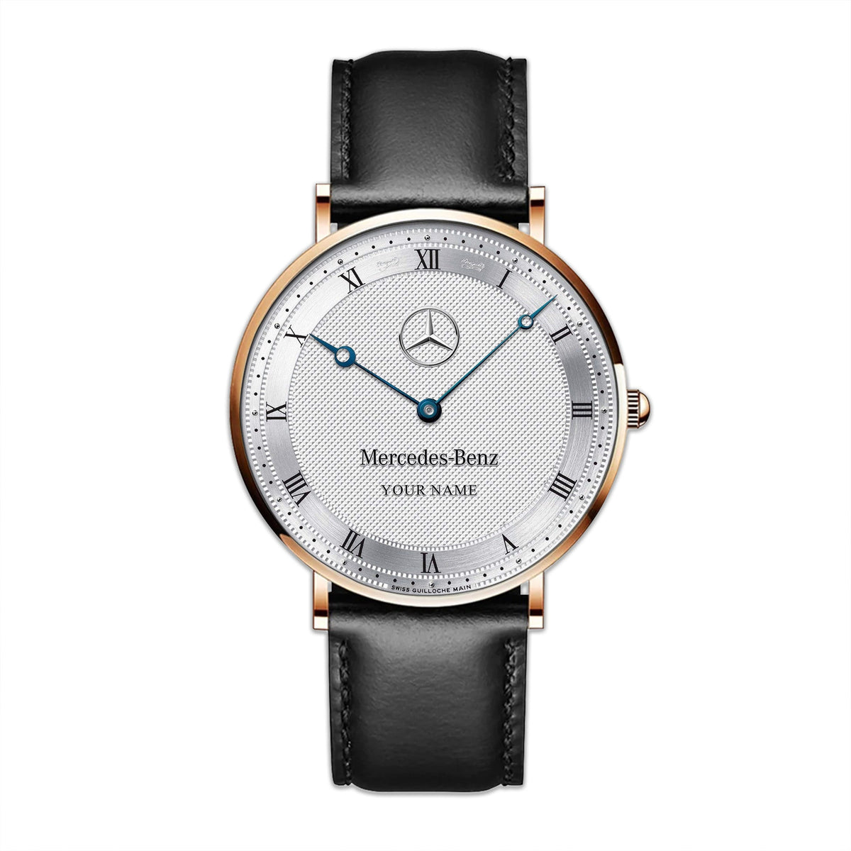 Personalized Merc Breguet Classique Quartz Leather Watch Q220304