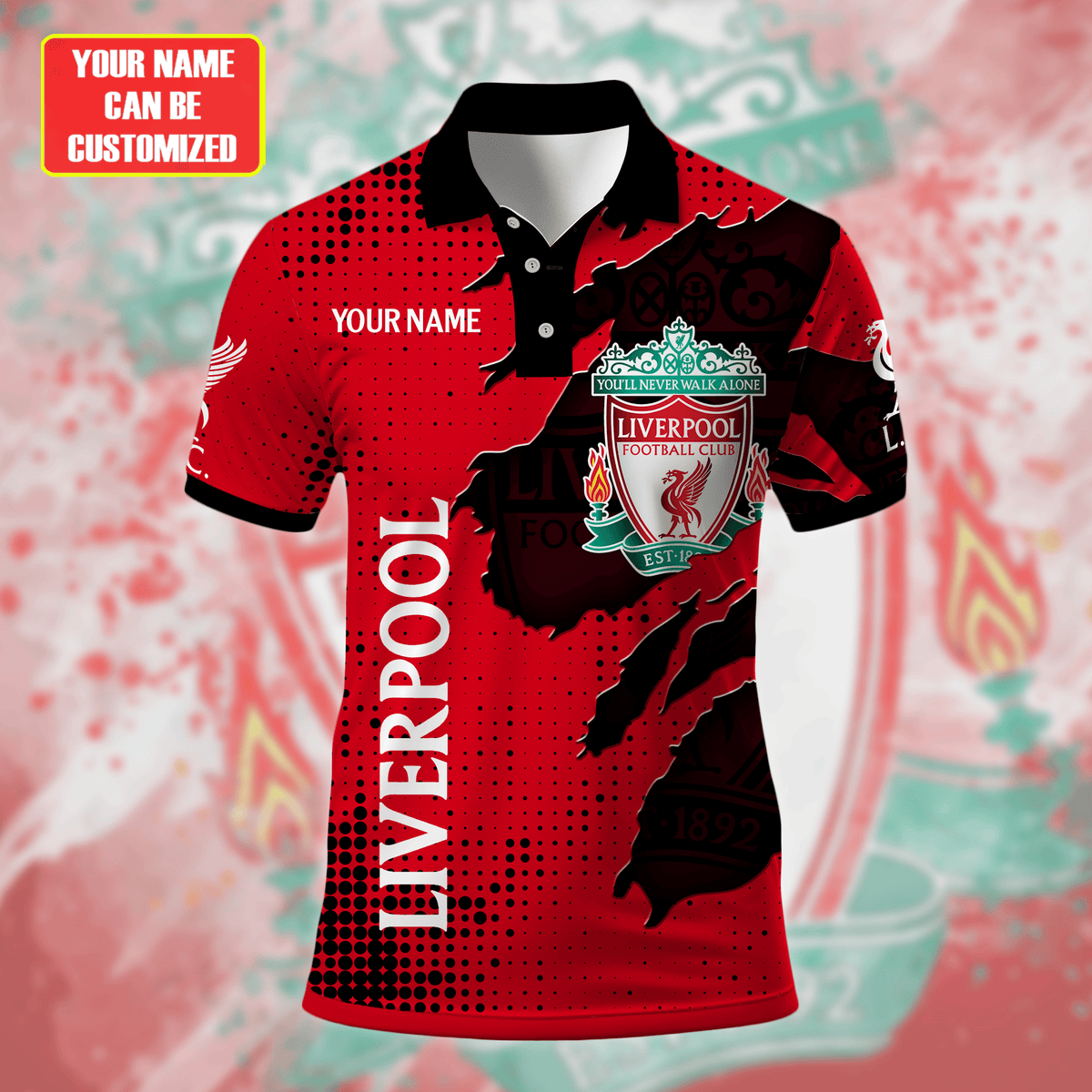 Personalized Liverpool Tear 3D Full Printing Set , Liverpool Shirt , Hoodie , Short , Polo ,hawaii