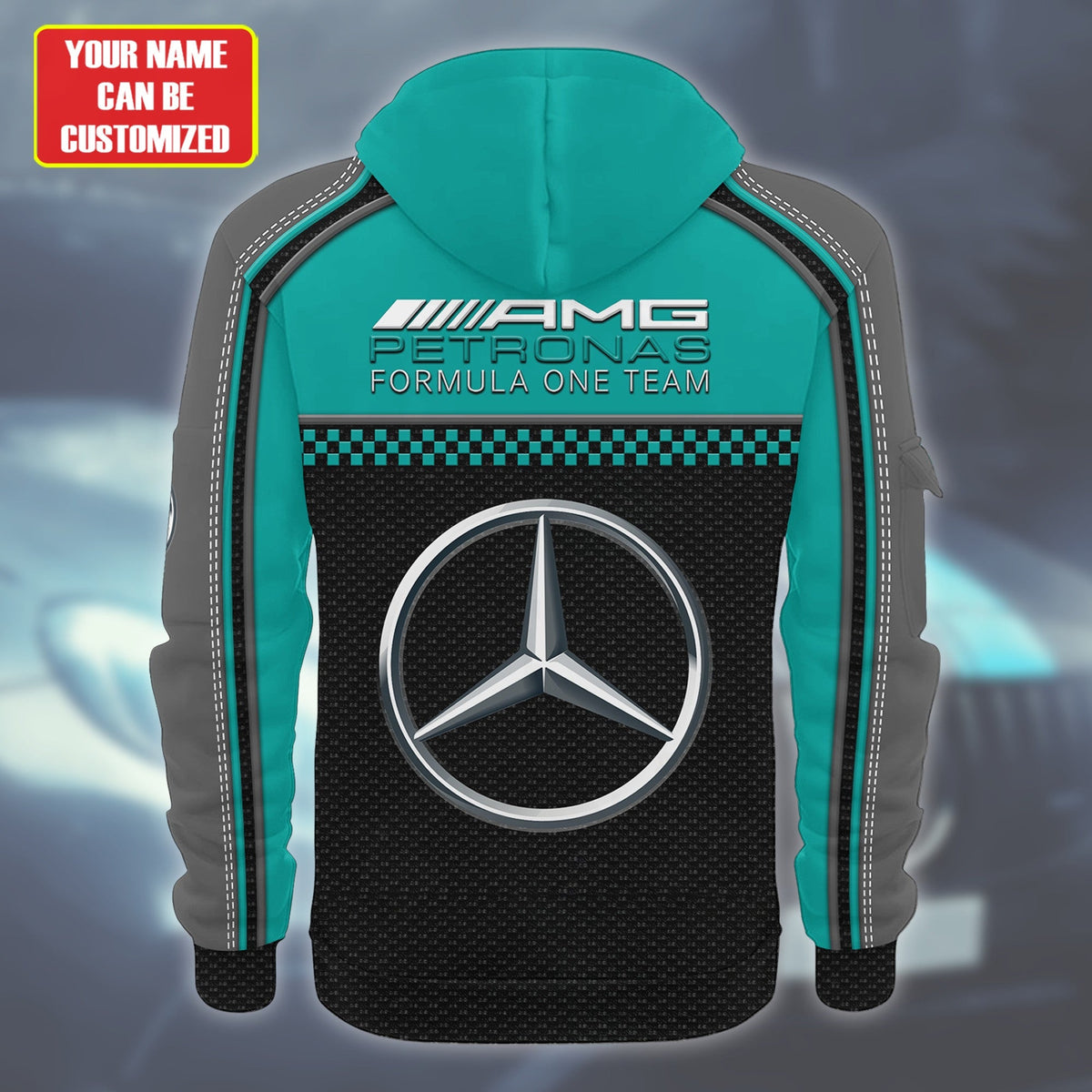 Personalized Merc AMG Petronas 3D Zip-Hoodie Cotton Jacket