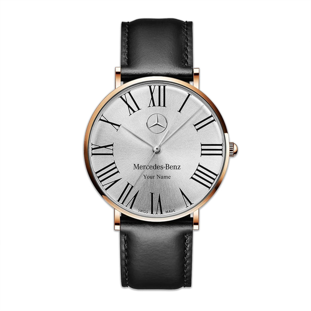Personalized Merc Zenith Quartz Leather Watch Q160607
