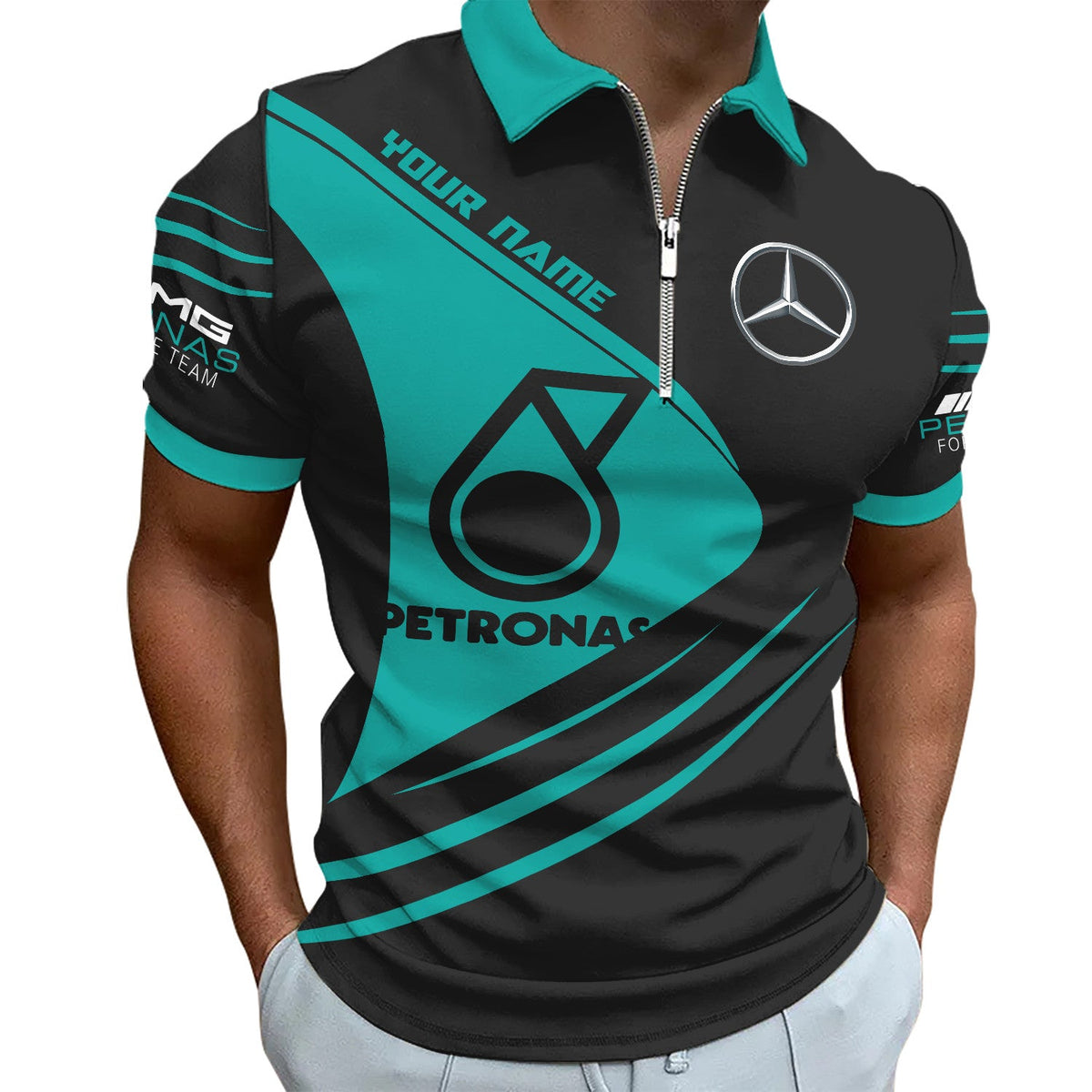 Personalized Merc AMG Petronas 3D Full Printing Set ,Merc AMG Petronas Shirt , Hoodie , Short , Polo ,hawaii V6