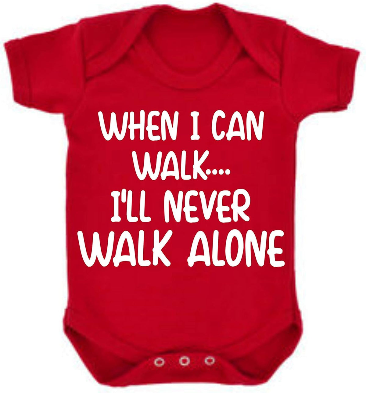 Customized Liverpool Never Walk Alone Soccer Jersey , Baby Rib Bodysuit Sizes