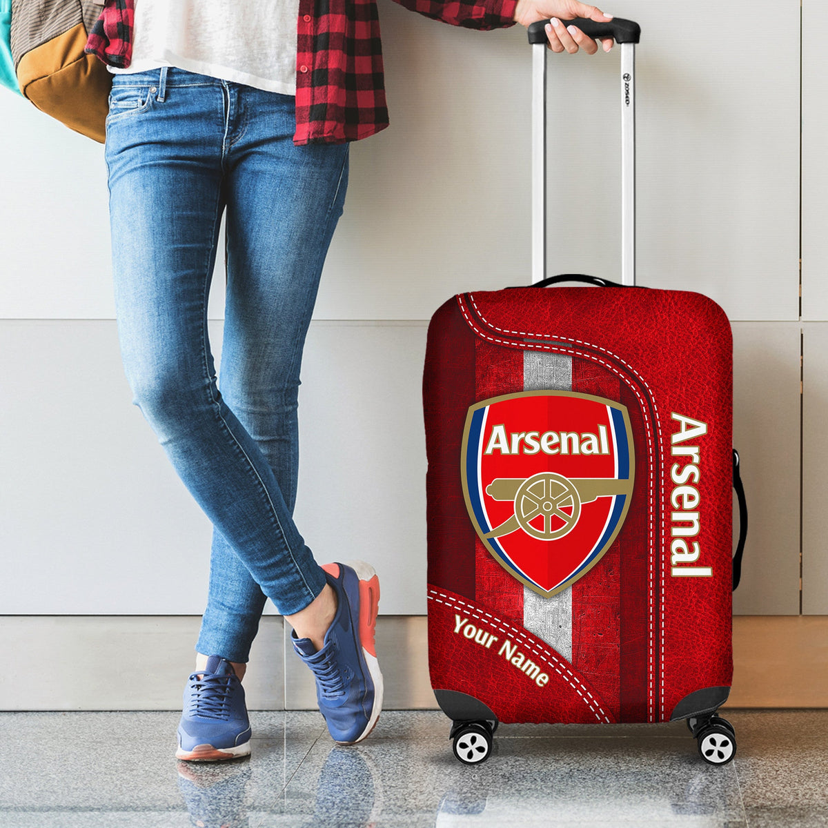 Personalized Arsenal Luggage Cover