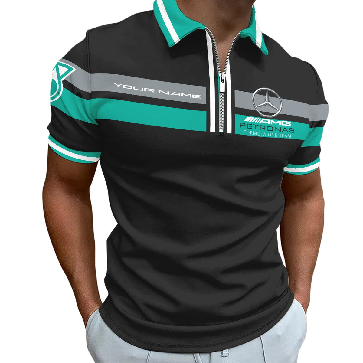 Personalized Merc AMG Petronas 3D Full Printing Set ,Merc AMG Petronas Shirt , Hoodie , Short , Polo ,hawaii V7