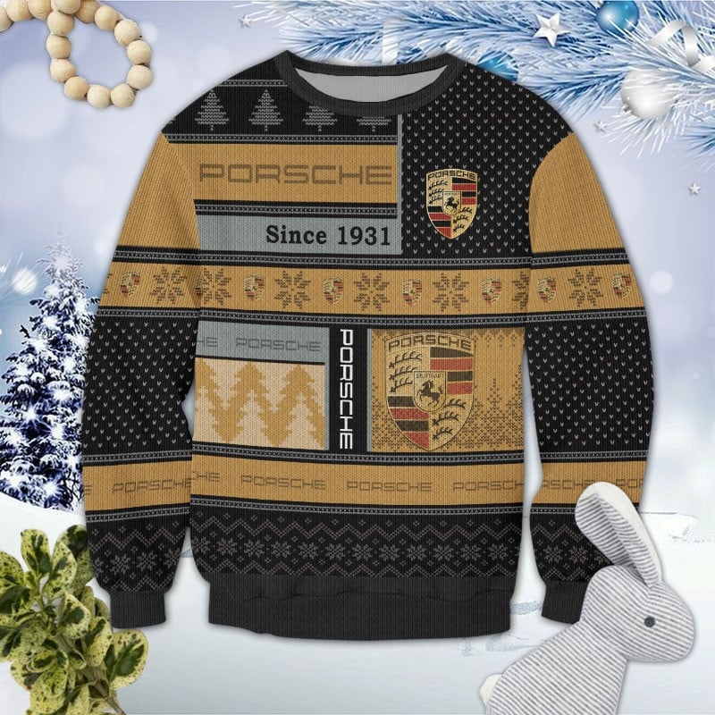 Pors Ugly Christmas Sweater , Unisex Wool Sweater