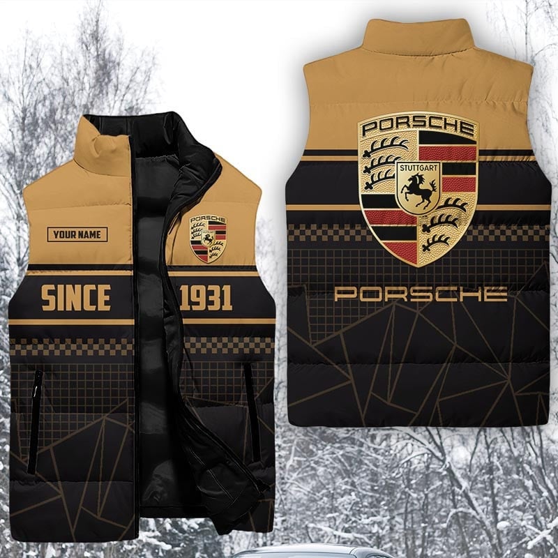 Pors Sleeveless Windproof Puffer Jacket 3D