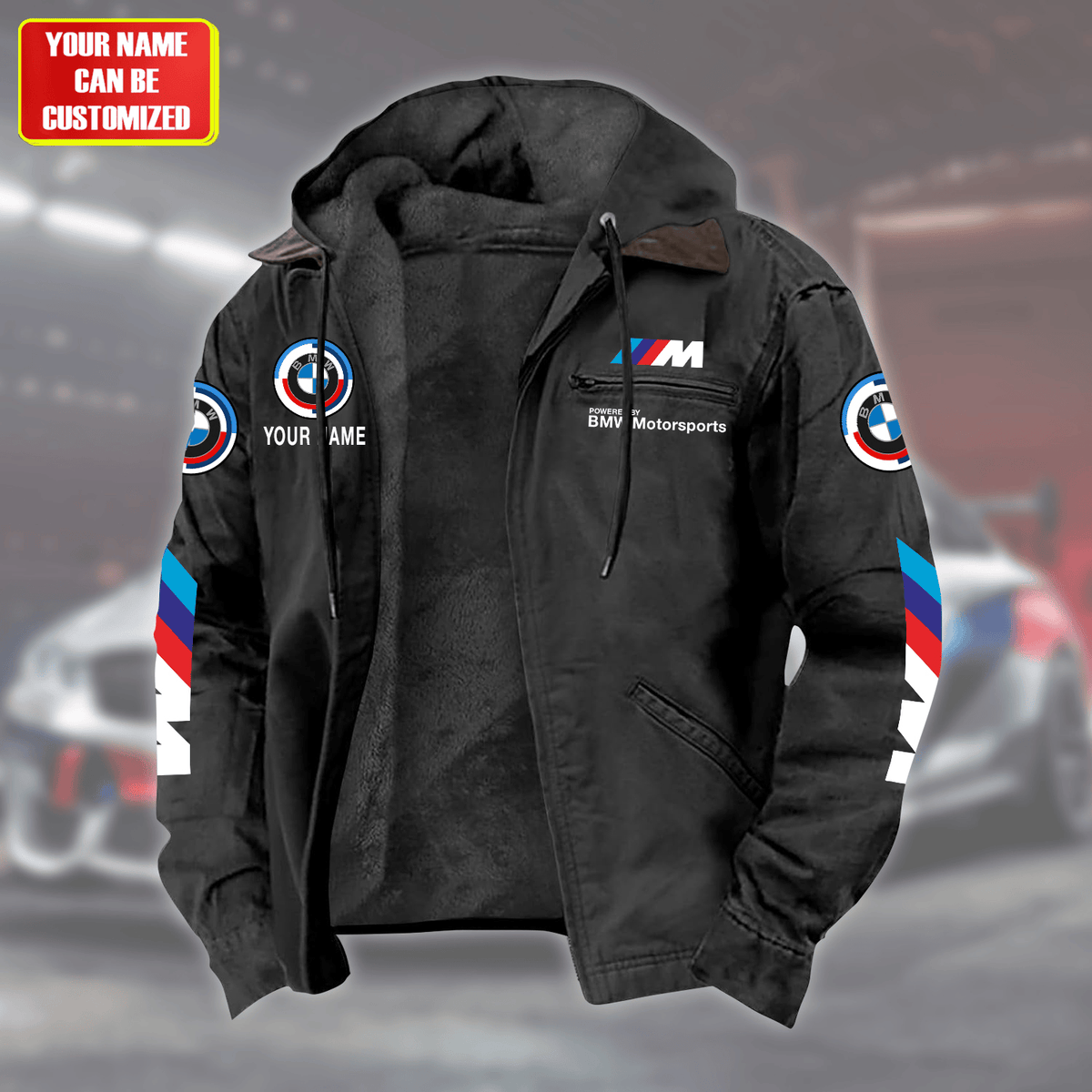 Personalized BW Motorsport Fur lining Paddle Jacket