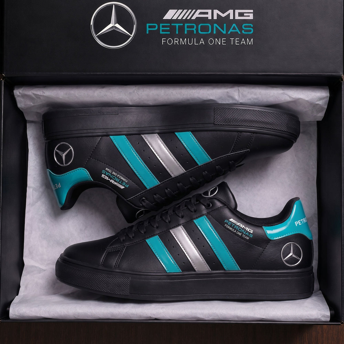 Mercedes AMG Petronas Neon Custom Smith Shoes
