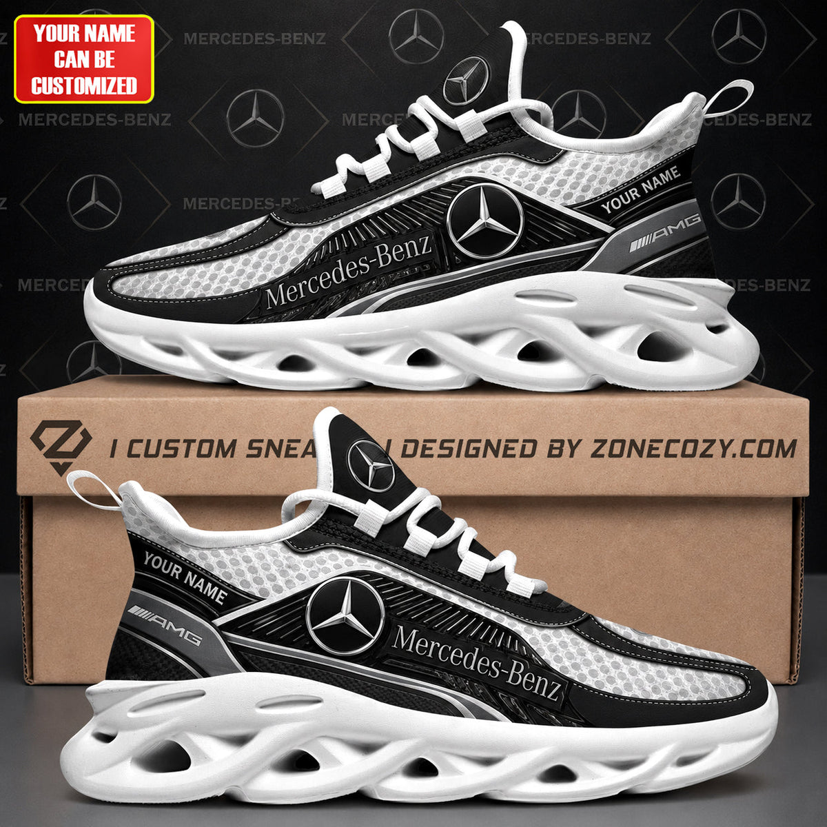 Custom Name Merc Amg Edition Chunky Custom Sneaker