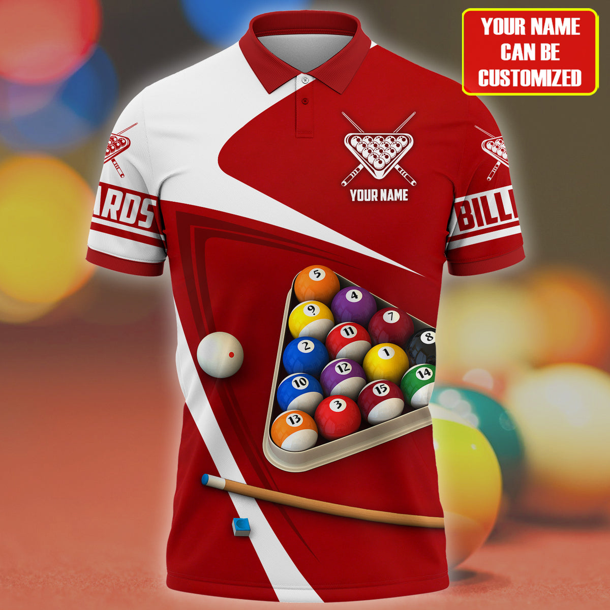 Personalized Name Billiard Player All Over Printed Unisex Shirt - LP9