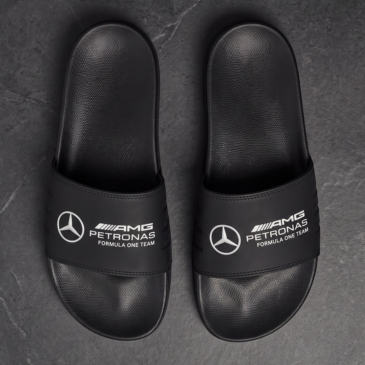 Merc AMG Petronas Slides Custom Leather Sandals