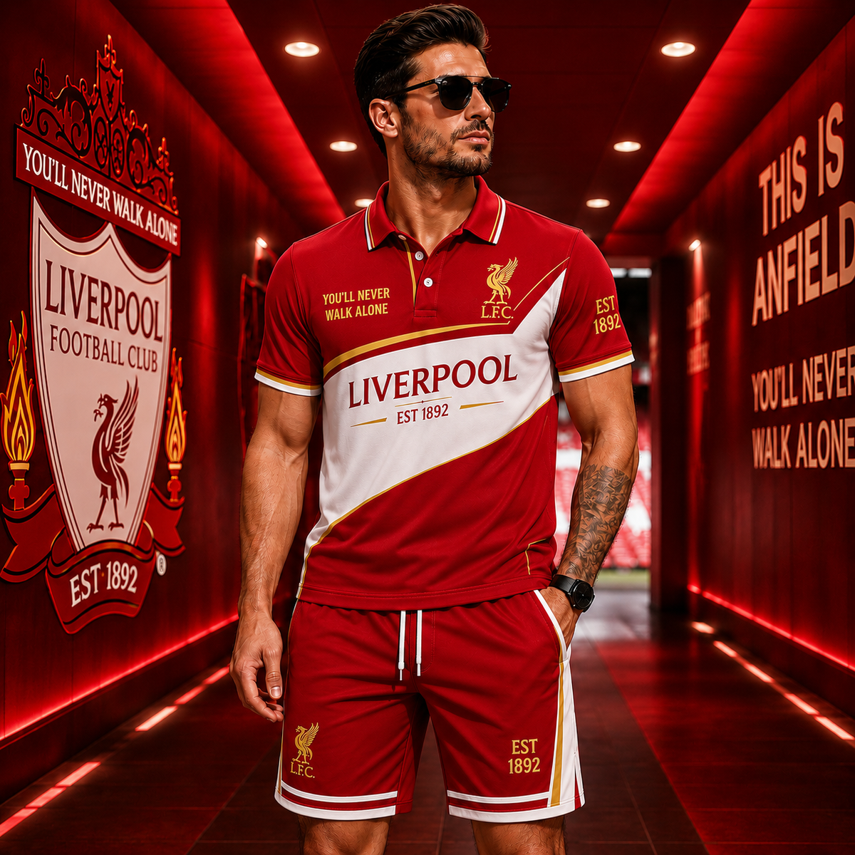 Personalized LVP FC EST 1892 Sport All Over Printed Shirt