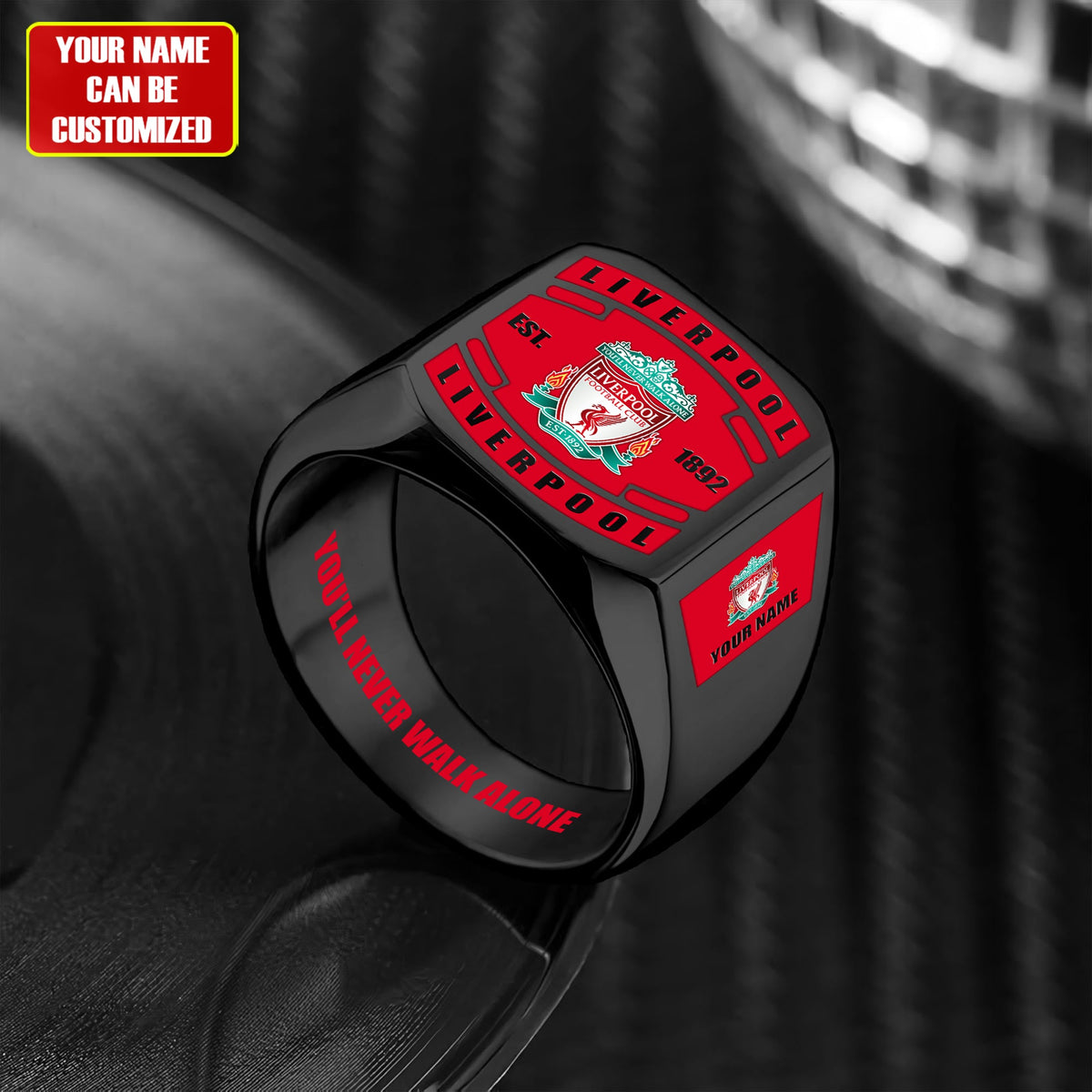 LVP FC Custom Name Classic Design Ring