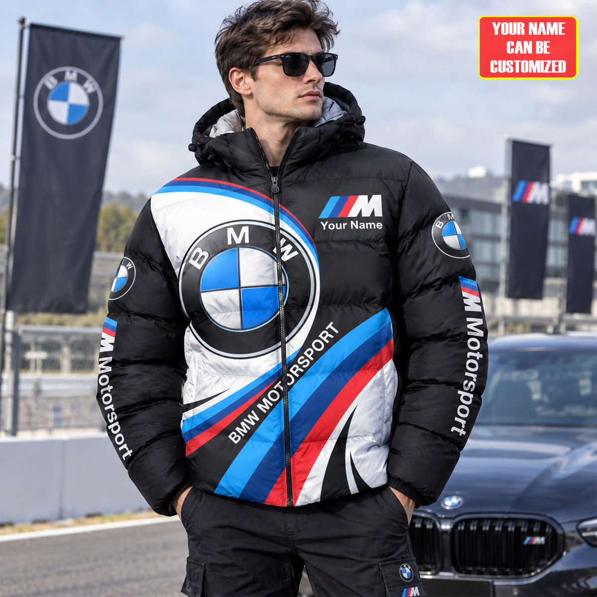 BW Motorsport 2026 Puffer Thermal Stand Collar Jacket V2