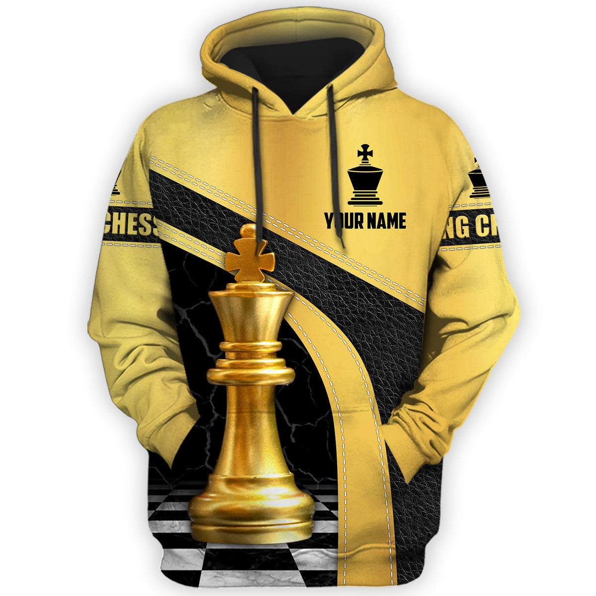 Chess Player Shirt, Chess Pieces All-Over Print Unisex Tee