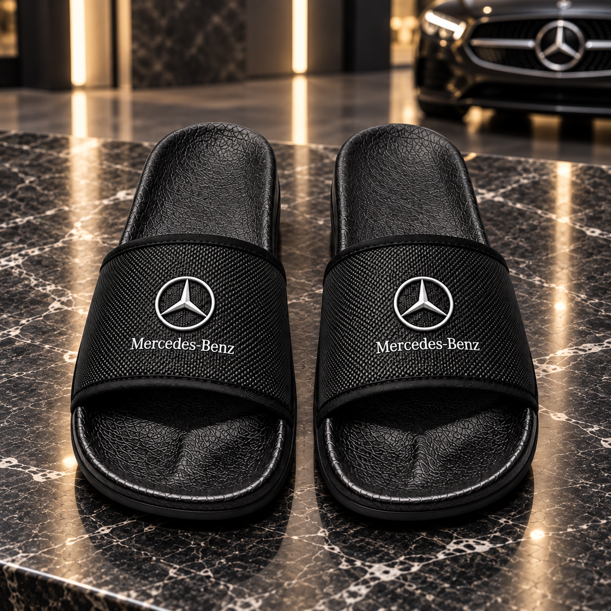 Merc Crocodile Custom Leather Sandals