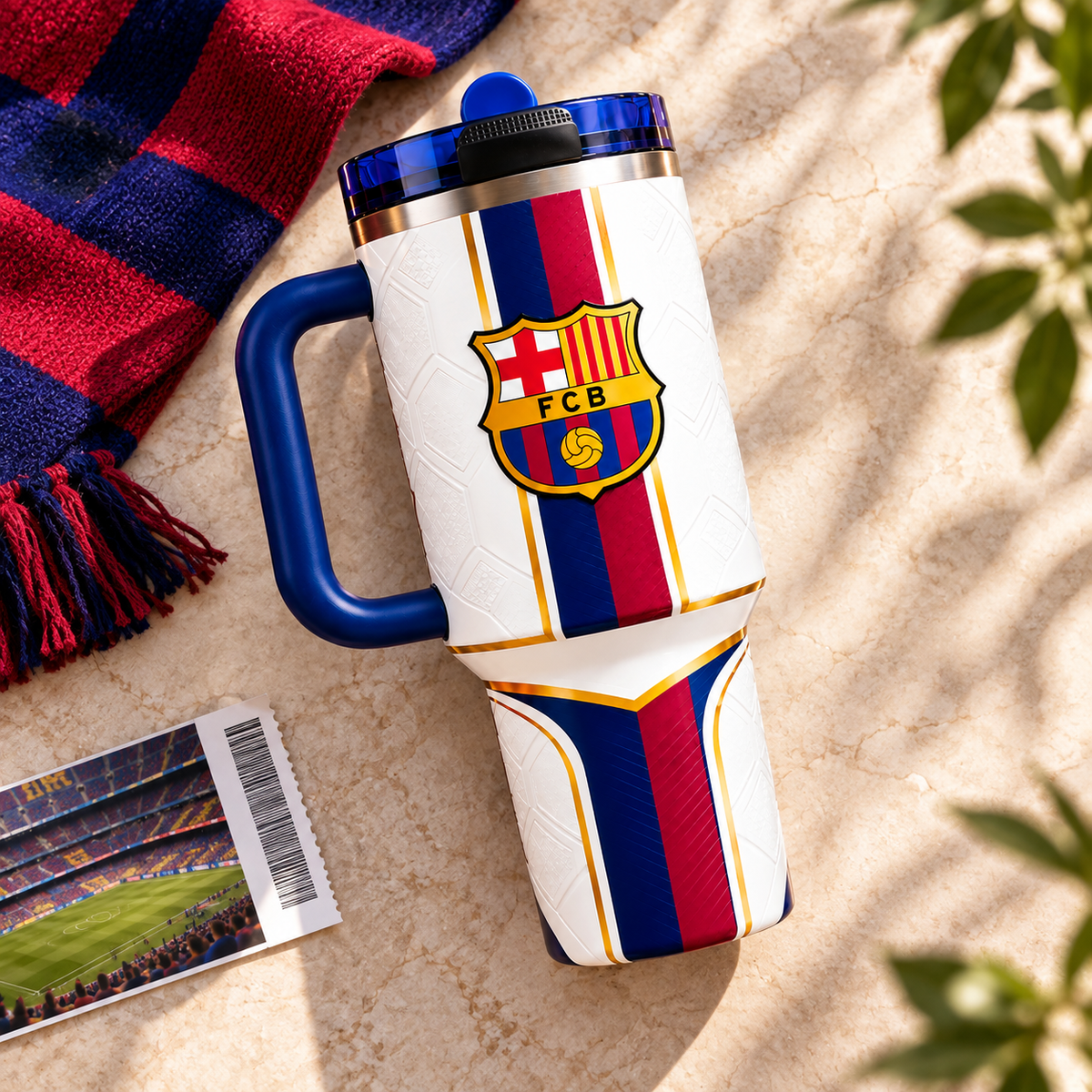Barca FC King champions insulated tumbler 30oz 40oz