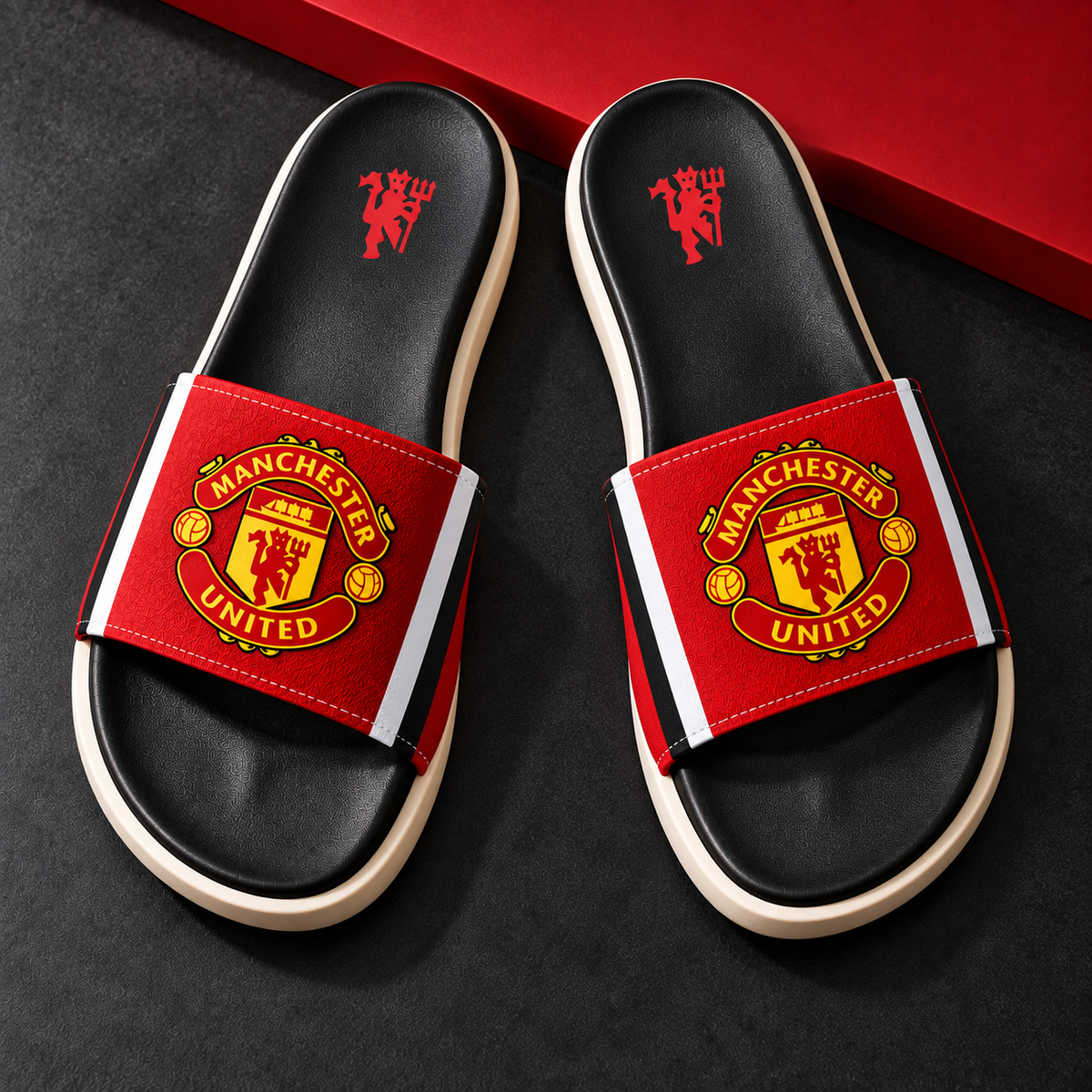 MU FC Sportline Custom Leather Sandals