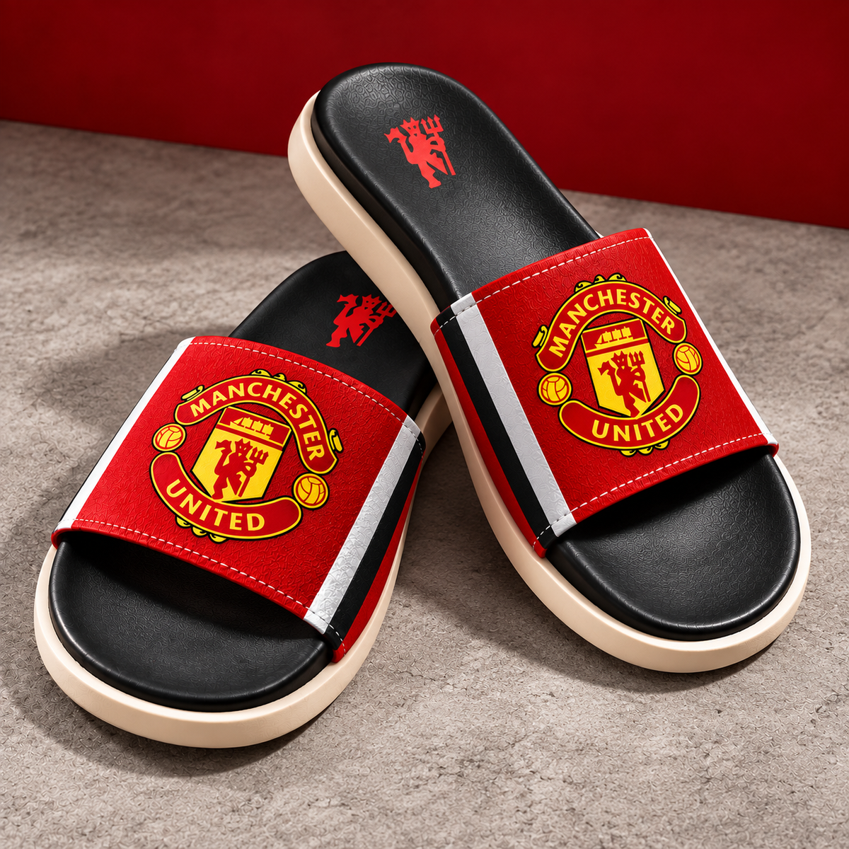 MU FC Sportline Custom Leather Sandals