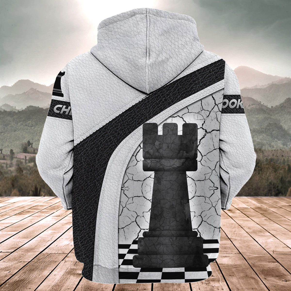 Rook Chess T-Shirt, Castle Strategy All-Over Print Unisex Tee