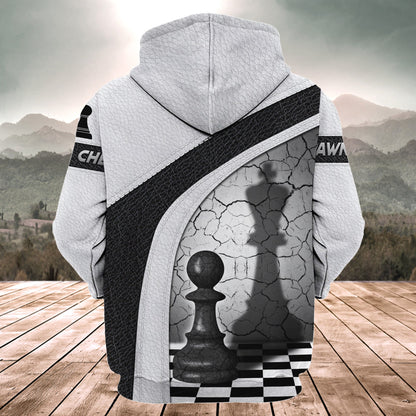 Chess Pawn Strategy Shirt, Classic Board Game All-Over Print Unisex Tee