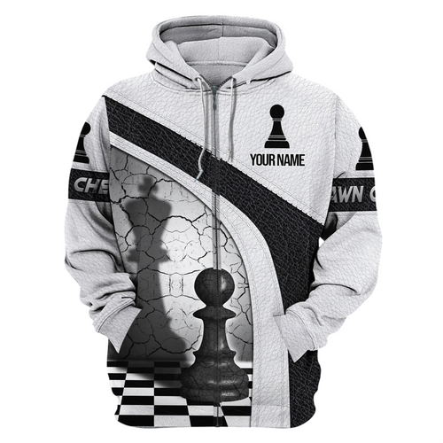 Chess Pawn Strategy Shirt, Classic Board Game All-Over Print Unisex Tee