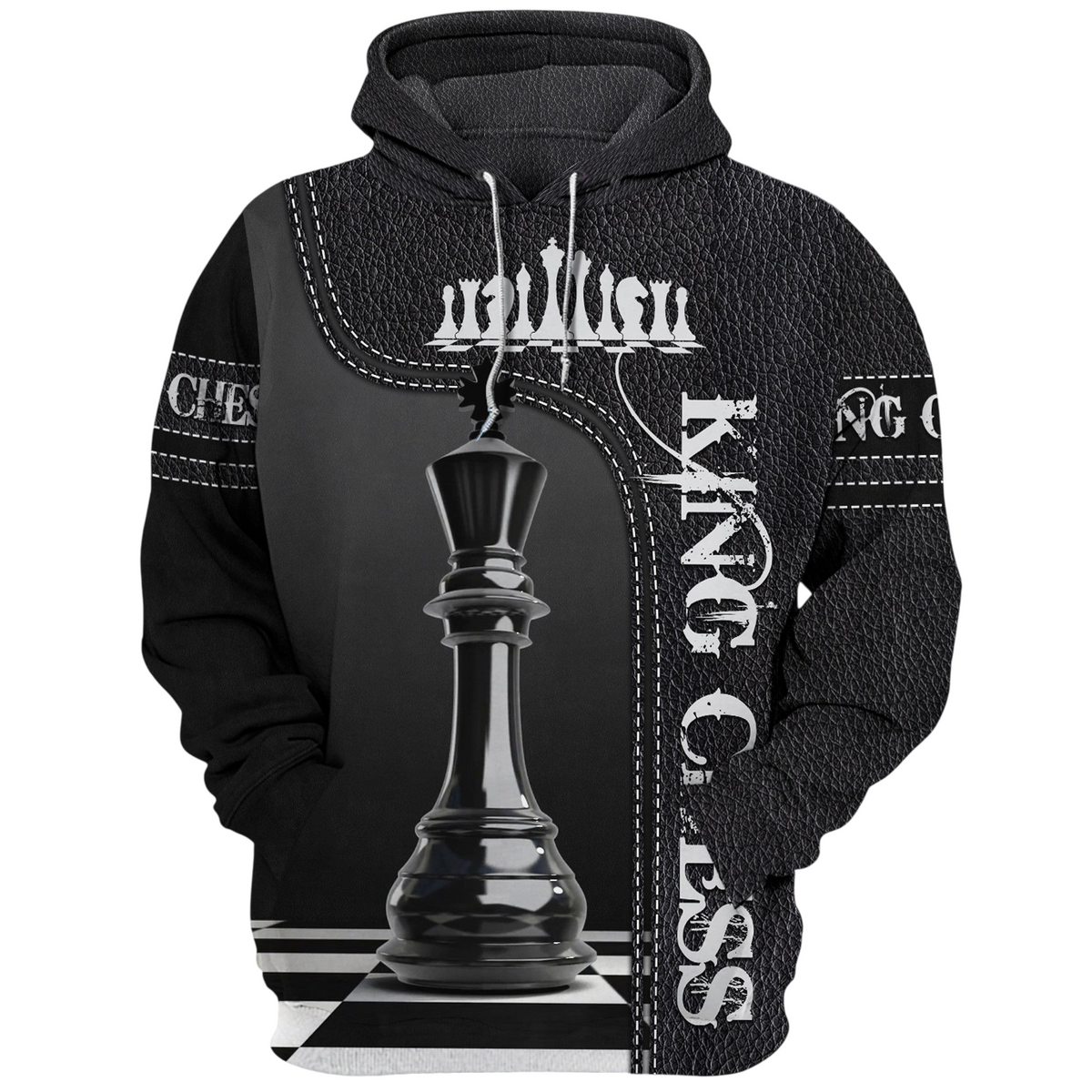 King Chess Shirt, Royal Strategy Board All-Over Print Unisex Tee