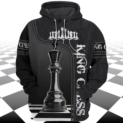 King Chess Shirt, Royal Strategy Board All-Over Print Unisex Tee