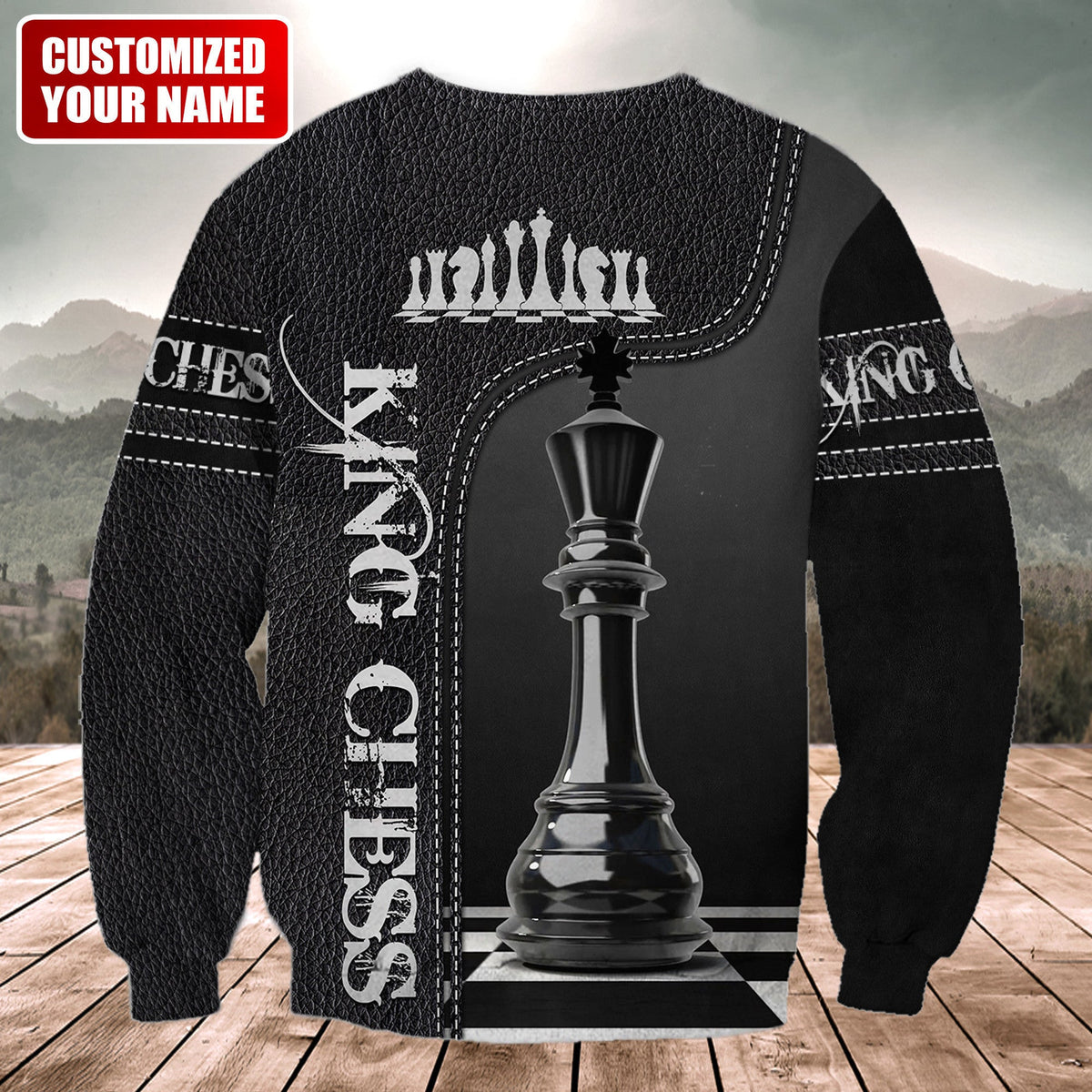 King Chess Shirt, Royal Strategy Board All-Over Print Unisex Tee
