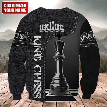 King Chess Shirt, Royal Strategy Board All-Over Print Unisex Tee