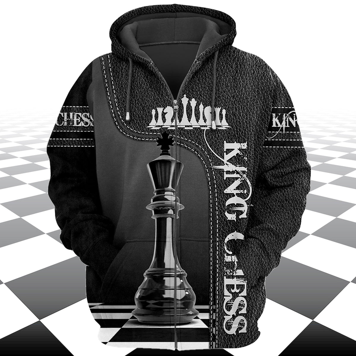 King Chess Shirt, Royal Strategy Board All-Over Print Unisex Tee