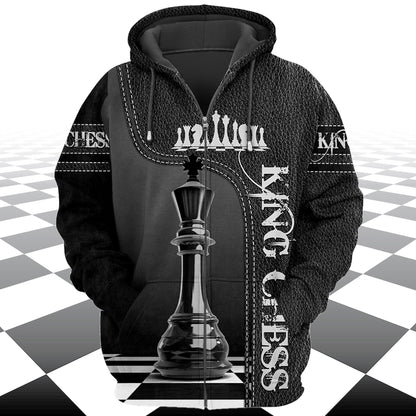 King Chess Shirt, Royal Strategy Board All-Over Print Unisex Tee