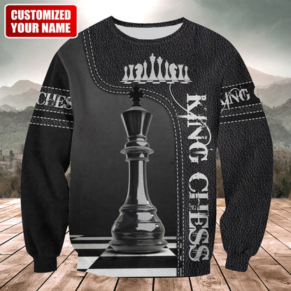 King Chess Shirt, Royal Strategy Board All-Over Print Unisex Tee